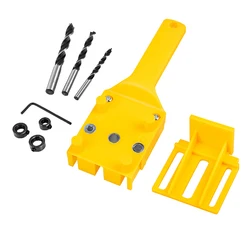 Gabarit de chevilles pour le travail du bois 6/8/10mm, localisateur de trous pour les outils de menuiserie, foret, foret, Guide de trous de scie, perçage du bois à main 
