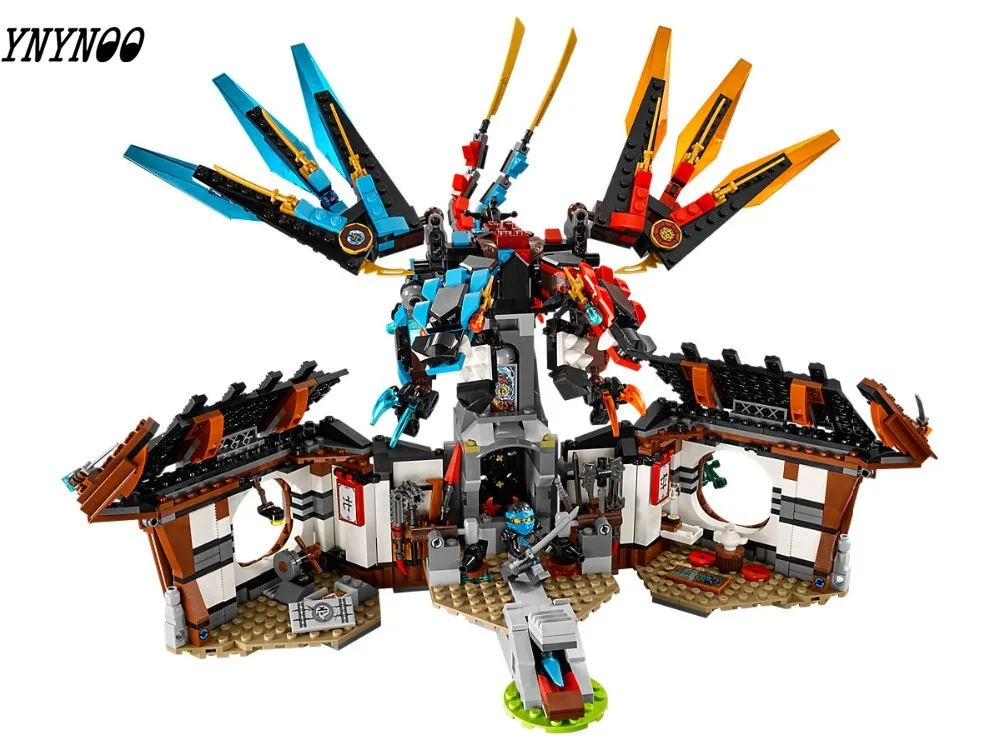 

Compatible legoinglys Ninjagoe Movie 1158pcs Building Blocks toys for Children Dragon's Forge Ninjagoe 70627 Bricks gifts
