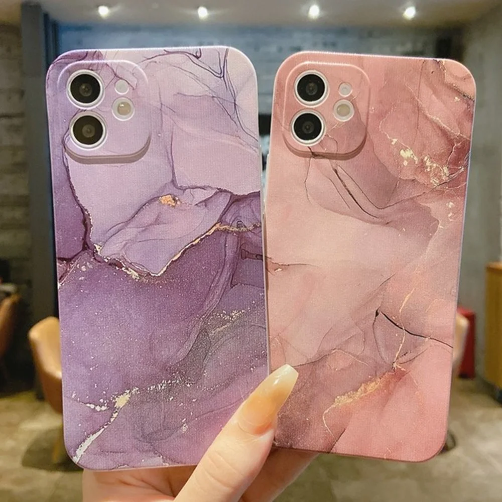 Marble Painted Case For Oneplus 9 8 Pro 8T 7 6 6T One Plus 1+8 Watercolor Fashion Soft TPU Silicone Protect Back Phone Cover | Мобильные