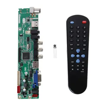 

1Set V56 Free Program Lcd TV Controller Driver Board Module with Remote Control Y3ND