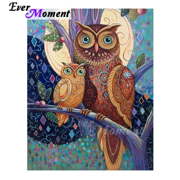 

Ever Moment Diamond Painting Owl on Tree Handmade Full Square Drill 5D DIY Picture Of Rhinestone Diamond Embroidery 3F2166