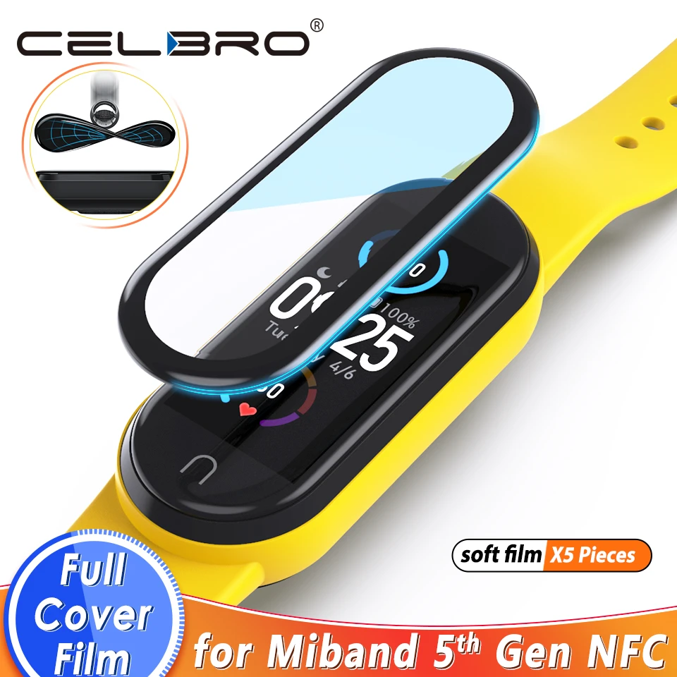 3d Hd Tempered Glass For Xiaomi Mi Band 5 Screen Protector Watch Mi Band 5  Protective Glass For Xiaomi Mi Band 5 Glass - Screen Protectors - AliExpress