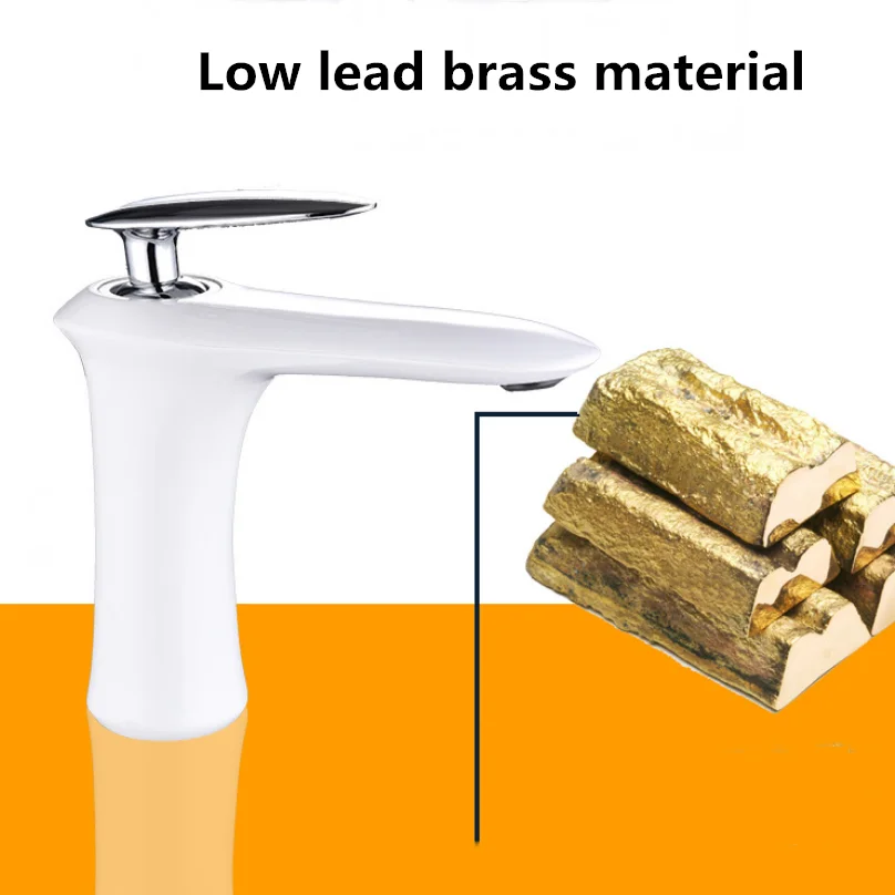 3color European Brass Creative Heightenin Faucet Balcony Bathroom Wash Basin Hot And Cold Water Mixing Tap Counter Basin Bibcock