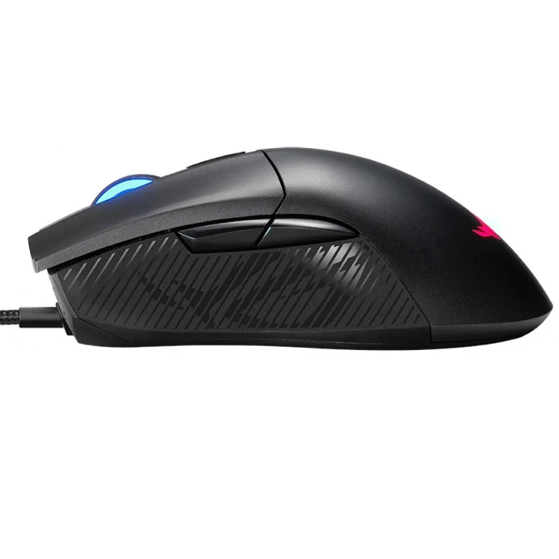 Мышь ASUS ROG Gladius II Core 90MP01D0-B0UA00 проводная, оптическая, 6200 dpi, USB, RGB подсветка, цвет: черный