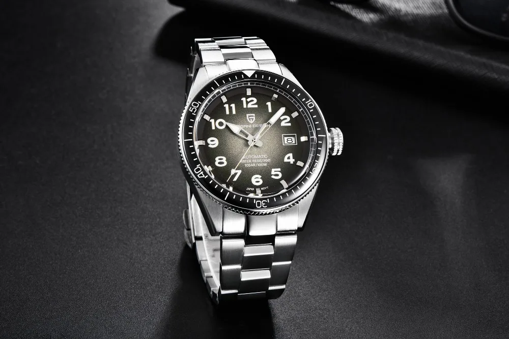 PAGANI дизайнерские брендовые механические наручные часы, мужские часы, автоматические черные часы, мужские водонепроницаемые Роскошные деловые спортивные часы из нержавеющей стали