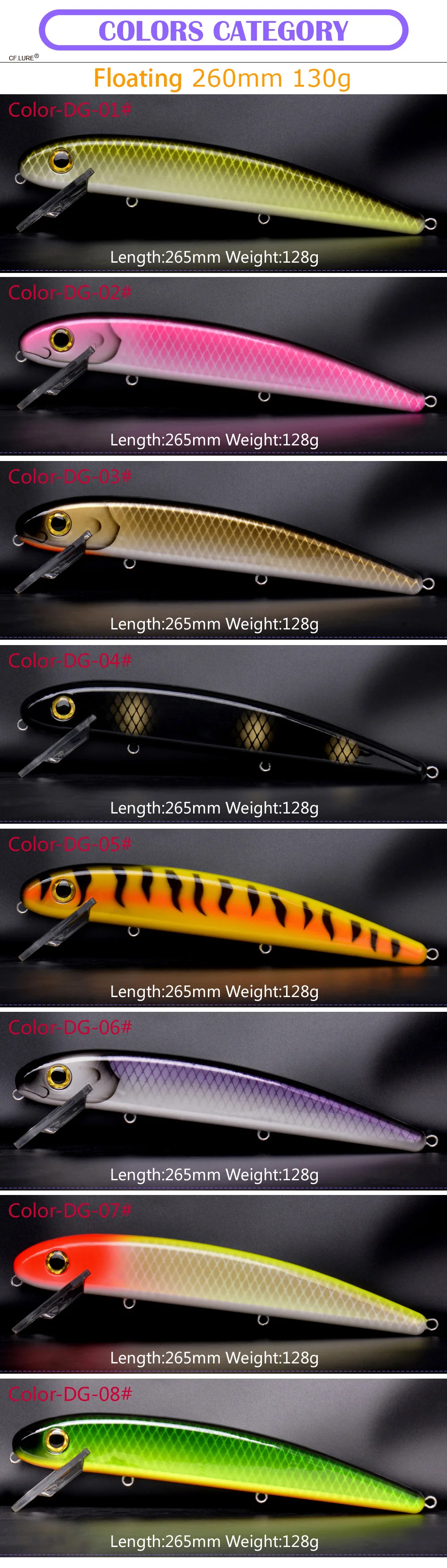 Isca Quente Novo Topwater Super Jake Minnow Pesca Dura cf 265mm 128g 2 Cheap Iscas artificiais