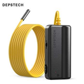 

DEPSTECH WF028 8.5mm lens Camera Endoscope HD 1200P IP68 5M Hard Flexible Tube Mirco Borescope Video Inspection for Android pc