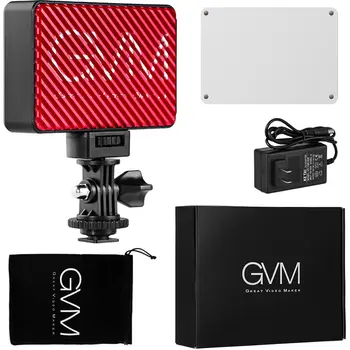 

GVM 7S RGB LED On Camera Video Light with Wi-Fi Smartphone App Wi-Fi Control Photographic Colorful Lighting 2000 to 5600K