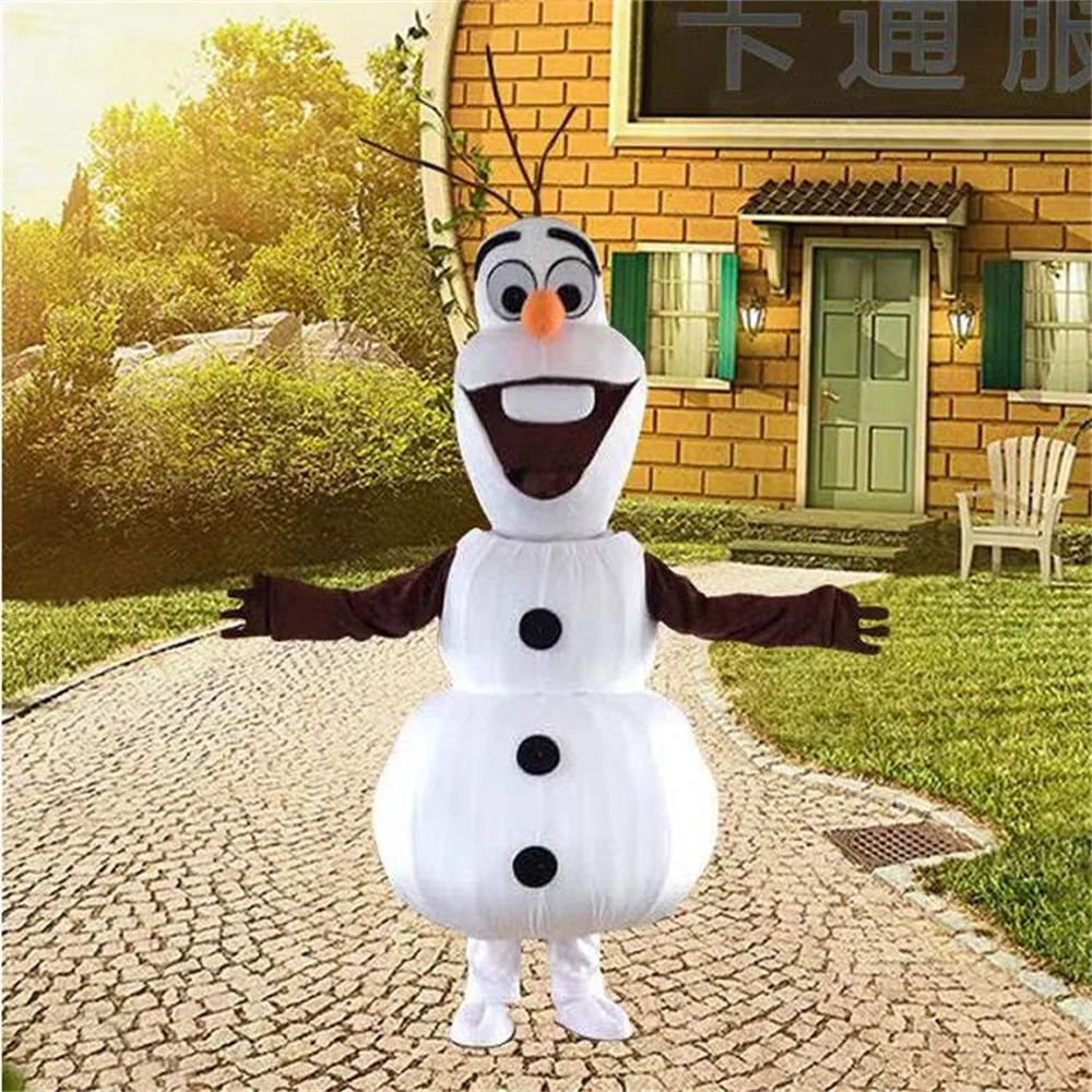 Disney Frozen 2 Olaf Snowman Mascots Costumes for Sale Large Adult Snow Man Mascot Costumes Big Event Party Carnival Game Mascot