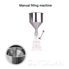 Ручная маленькая машина для наполнения жидкой пасты, количественная наполнительная машина для приготовления напитков, меда, масла, крема, упаковочная машина