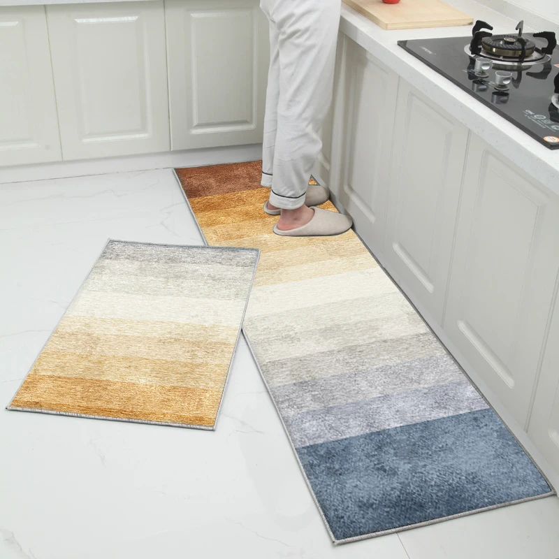  Kitchen Mat Cheaper Anti-slip Modern Area Rugs Living Room Balcony Bathroom Printed Carpet Doormat 