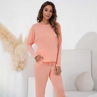 Womens Sweat Suits 2021 Autumn Fashion Casual Plus Size Long Sleeve Tops And Pants Bottom Suit Female Pullovers Two Piece Set