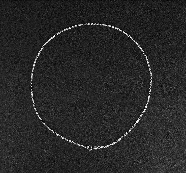 Hb624f867ea0d4b5db41a9545562c2a20j 925 Sterling Silver Rose Gold Platinum Color O-chain Long 40, 45, 50, 60, 70, 80cm Wide 2.5, 3mm Shine Necklace Fashion Gift Mallzona