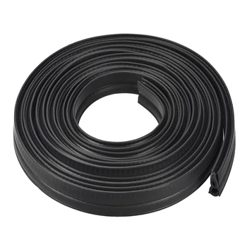

uxcell Trim Seal with Top Bulb Sealing Strips EPDM Rubber Seal Channel Edge Protector Sheet Fits 0.5-3mm Edge 3Meters/9.84Ft