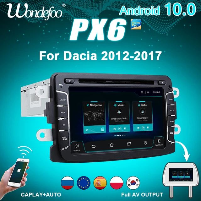 $200.47 PX6 2 din android 10 car radio with screen For Dacia Sandero Duster Captur Lada Xray 2 Logan 2 Dokker Lodgy 2012-2017 autoradio