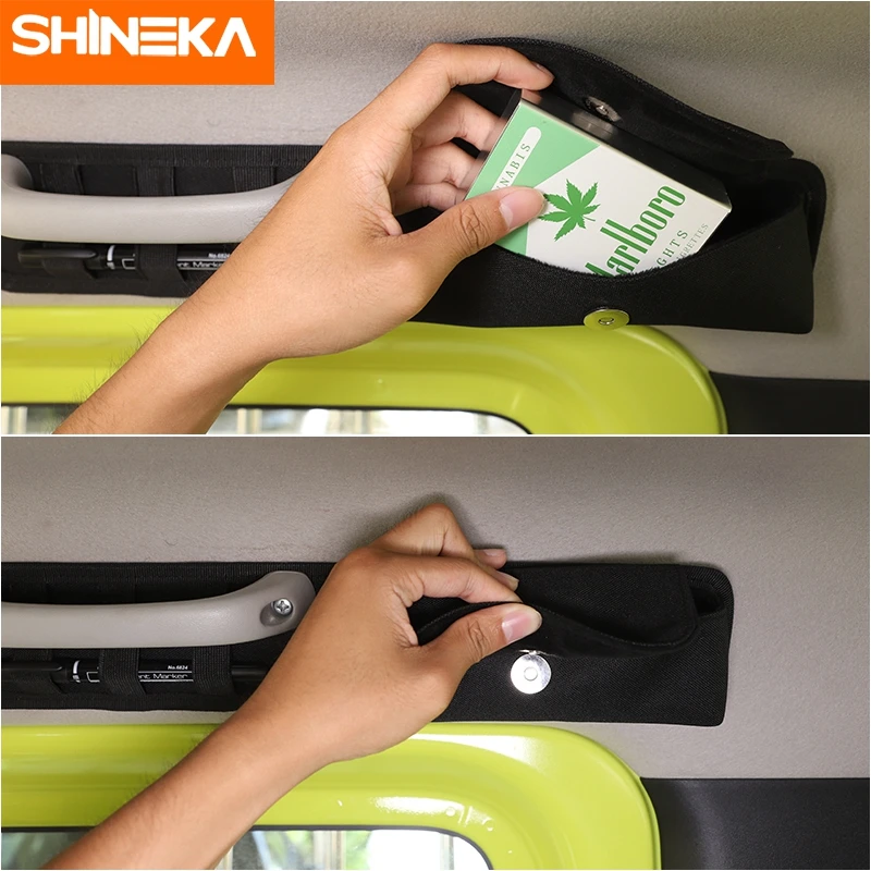 SHINEKA Stowing Tidying Black Car Top Grab Handle   ۶   ׼ Suzuki jimny 2010-2024