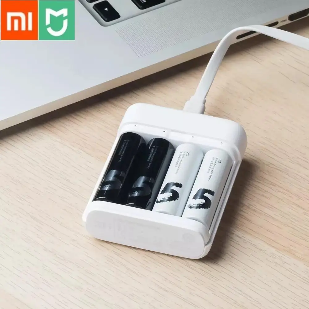 

Bundle Sale 4Pcs/Lot Xiaomi ZMI ZI7 ZI5 AAA AA 700mAh 1800 mAh Rechargeable Ni-MH Battery Power Bank Battery Pack mihome H30