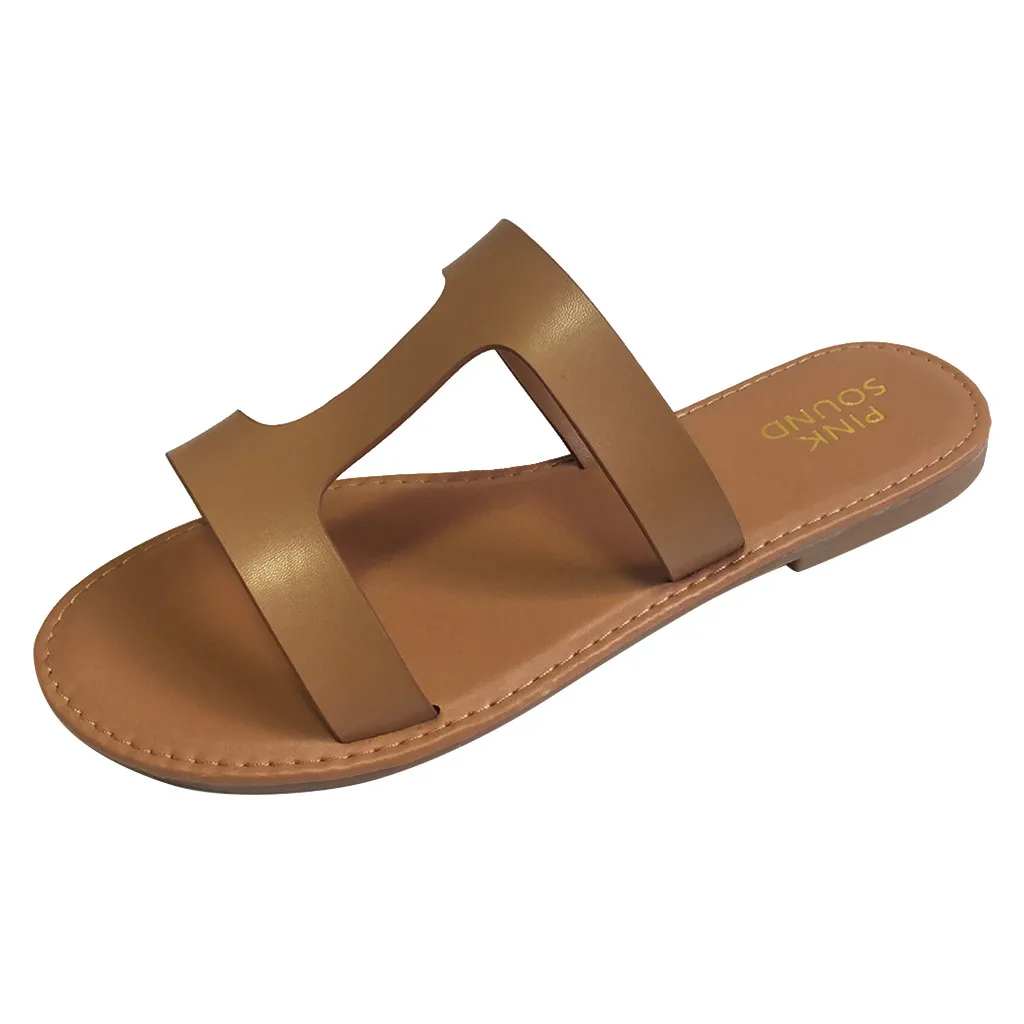 Shoes Women's slippers Lady Roman Flat Slippers shoes Eillysevens woman Casual Shoes Beach slippers#g30