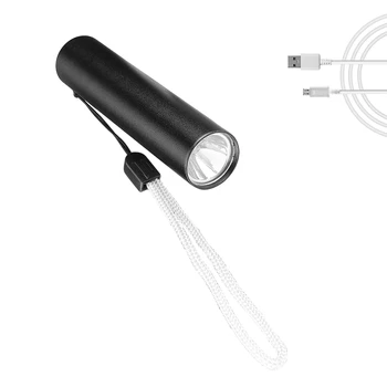 

Super Bright Mini Light 4 Modes USB Rechargeable Mini Flashlight with Build in 14500 Battery