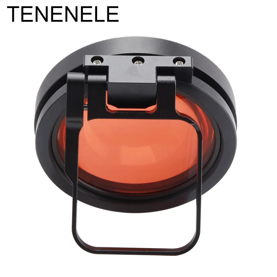 Macro + Mergulho Vermelho + Adaptador Anel em Habitação à Prova Água para Gopro Tenenele Ação Câmera Filtros Conjunto 24x Lente Filtro Dwaterproof Hero 5 - 6 7 2020 - Image 4