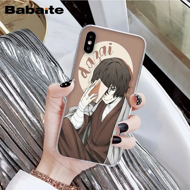 A5 Babaite японское аниме bungou бродячие собаки дазай Осаму чехол для телефона для Apple iPhone 8 7 6 6S Plus X XS MAX 5 5S SE XR - Цвет: A5