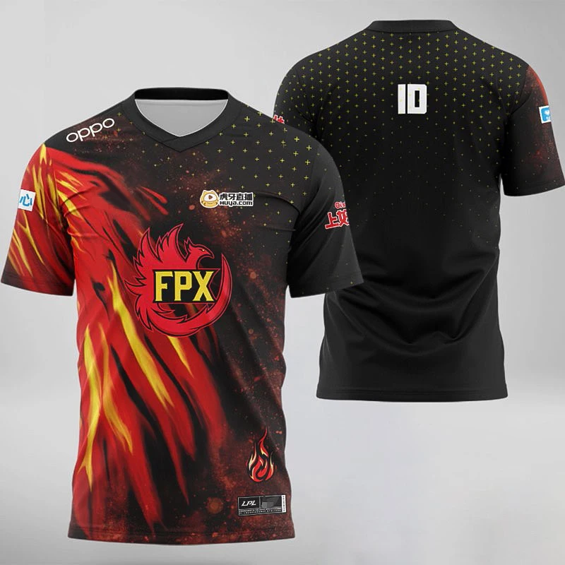 Lol Lpl 2021 Fpx Tes Sn Rng Edg T-shirt Shy Team Uniform Custom Fan Id T-shirt Game - T-shirts - AliExpress