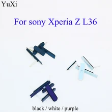 YuXi для sony Z L36h L36 C6602 C6603 Micro SD Earpone Jack Слот для sim-карты usb-порт для зарядки Пылезащитная крышка