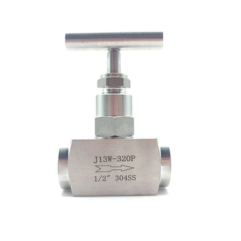 

High Temperature Hydraulic Needle Valve 3/8 1/2 3/4 1 BSP Female Shut Off Needle Valve Crane 2300 PSI 304 Stainless Flow Control