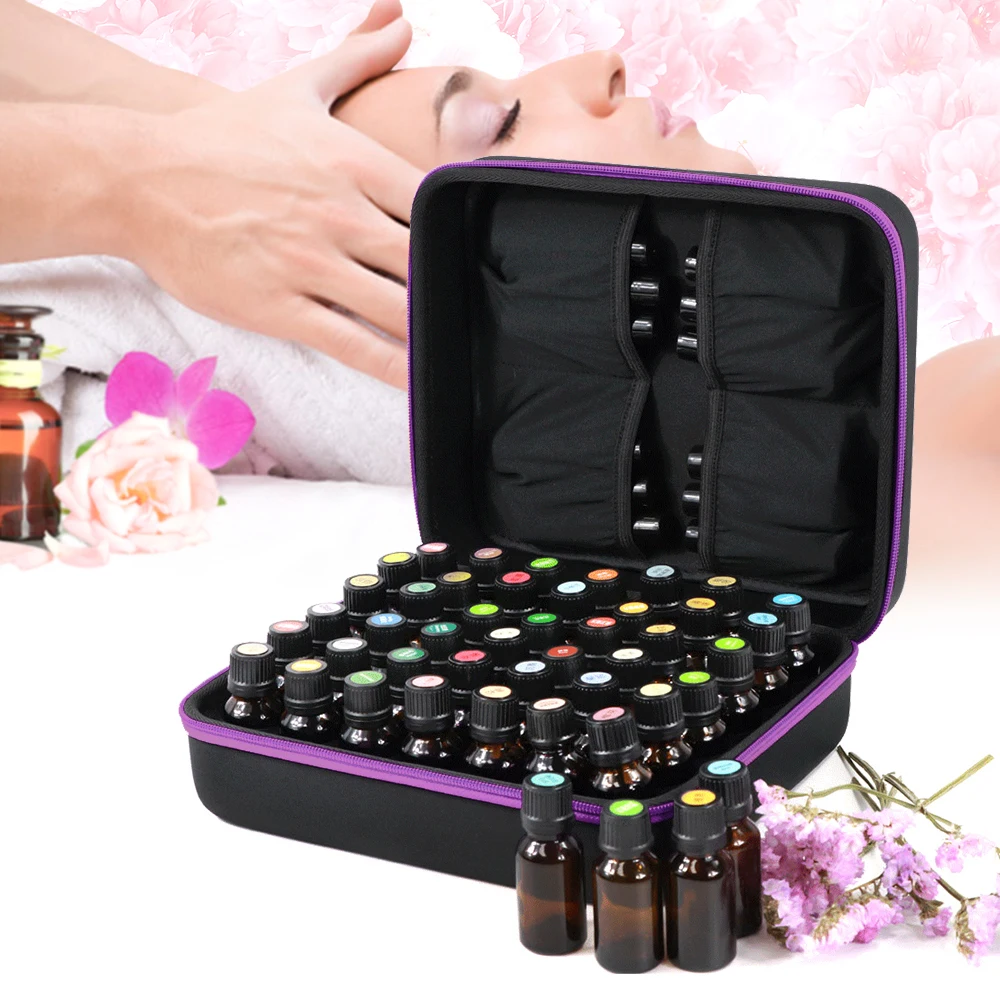 

42/70 Bottles Essential Oil Case 10ML 15ML Perfume Oil Essential Oil Box Travel Portable Carrying Holder Nail Polish Storage Bag