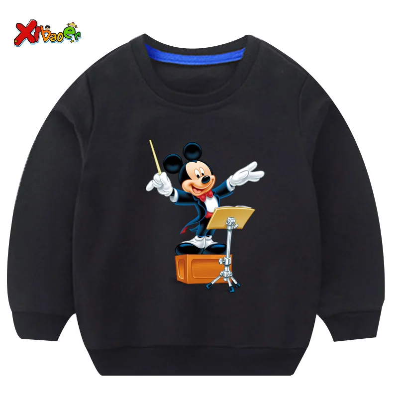 Toddler Boys Sweatshirts Kids Cotton Pullover Tops for Baby Boys Autumn Cartoon Animals Children Cute Sweatshirt