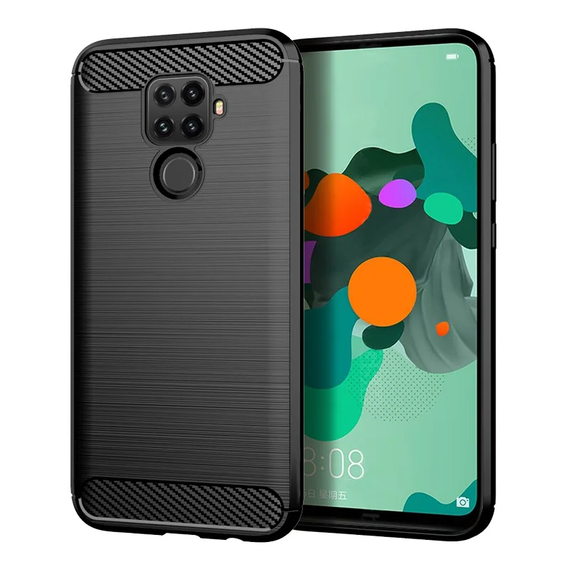 Чехол для huawei Nova 5i PRO, мягкий чехол из углеродного волокна для телефона Nova 5 5i, противоударный бампер, полная защита, силиконовый чехол
