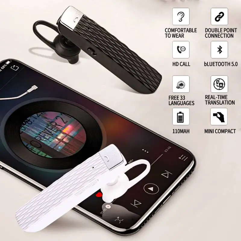 Умный переводчик наушники для Bluetooth 5,0 портативные умные беспроводные наушники устройство для перевода в реальном времени поддержка 33 языков