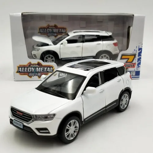 1:32 Haval H6 купе семь-от внедорожника модель автомобиля из сплава звук и светильник Модель автомобиля игрушечный автомобиль - Цвет: white