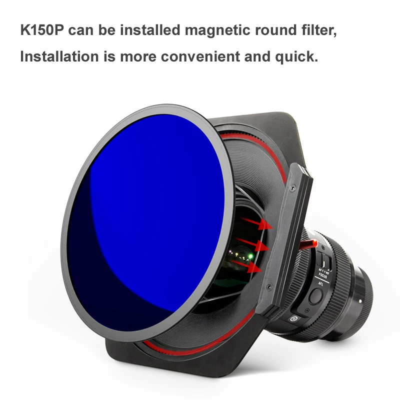 Kase K150P алюминиевый 150 мм квадратный магнитный держатель фильтра с круглым CPL MCUV ND1.8