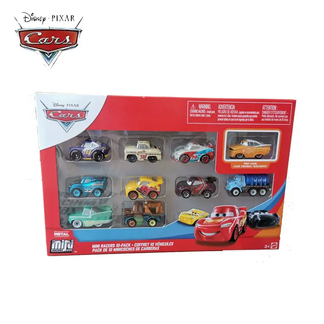 Disney Pixar Mini Toy Cars Lightning McQueen Alloy Mini Toy Car Miss Police Car Top Speed Small Sports Car Kids Holiday Gift 3