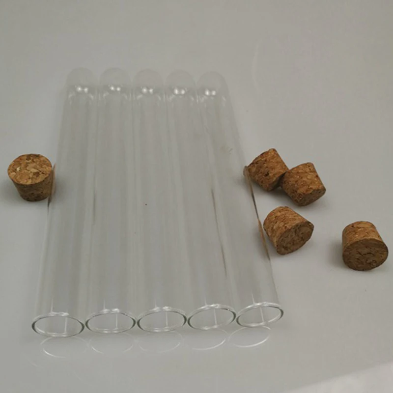 

50Pcs Laboratory Plastic Test Tube 15Ml with Cork 15X150Mm Laboratory School Education Supplies
