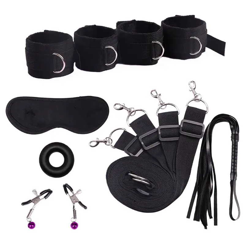 Restraining Fetish Fur Game Tie up Handcuffs Mattress Harness Things Blindfold Whips Toys Adults Kit Couples Women Men | Красота и