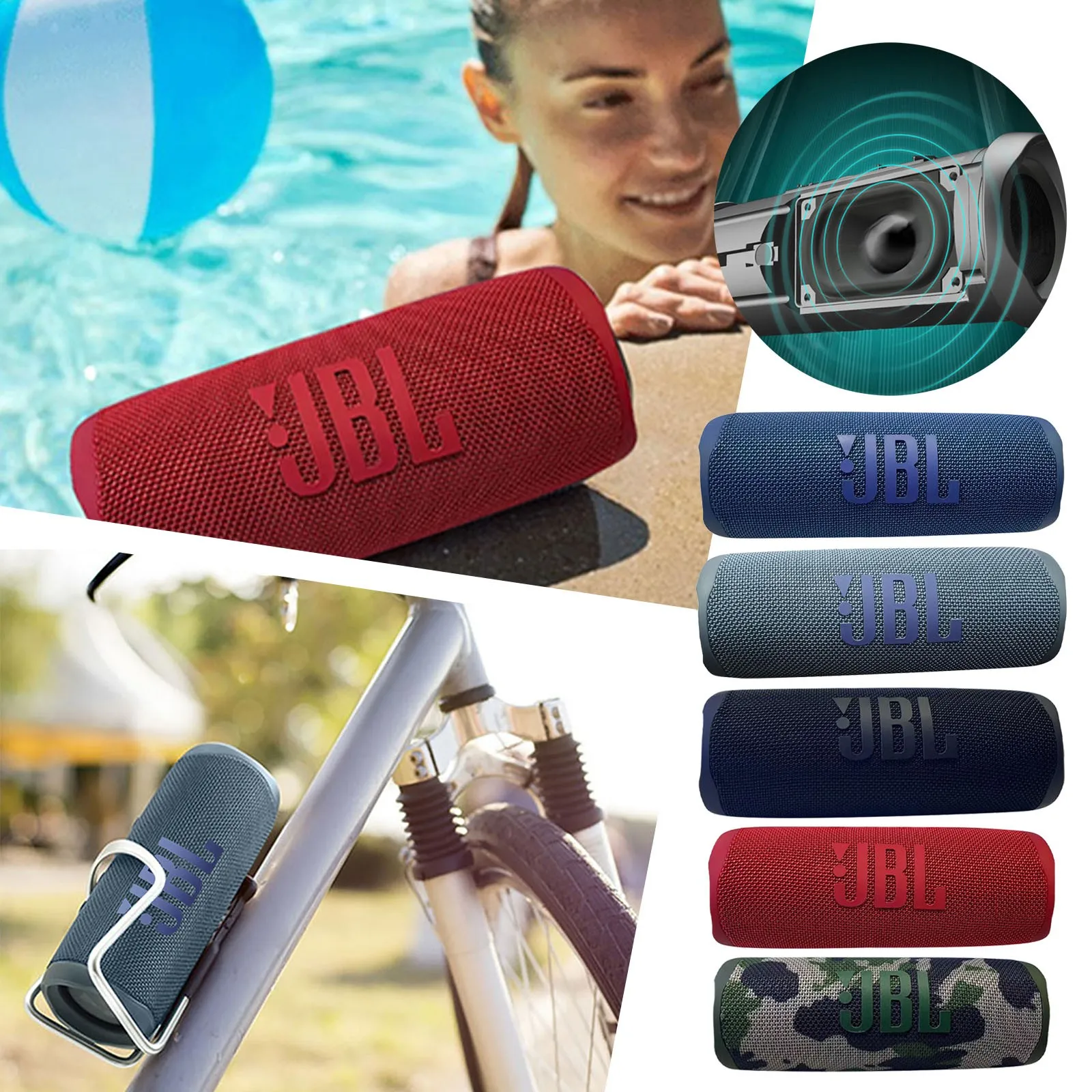JBL Flip 6 Powerful Bluetooth Speaker Portable Wireless Waterproof Music Partybox for Jbl Boombox Filp 5 4 Charge BT Speakers |
