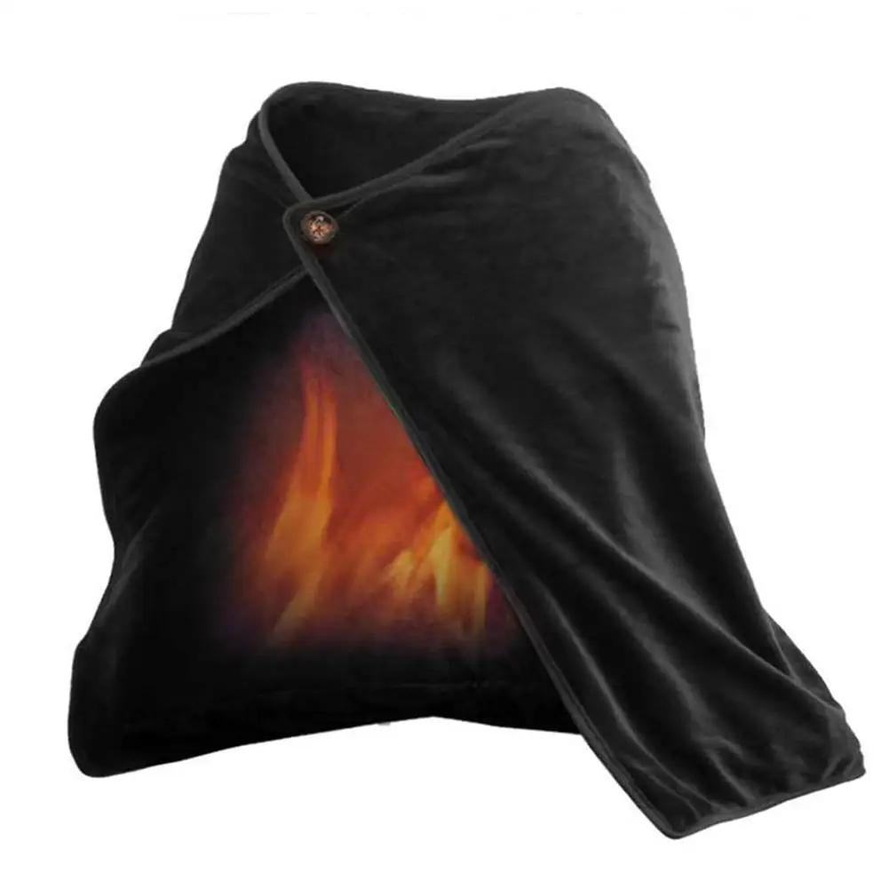 36V USB Heating Shawl Electric Heating Shawl Carbon Fiber Washable 3 Heat Settings Mat With Timing Function Heated Blanket