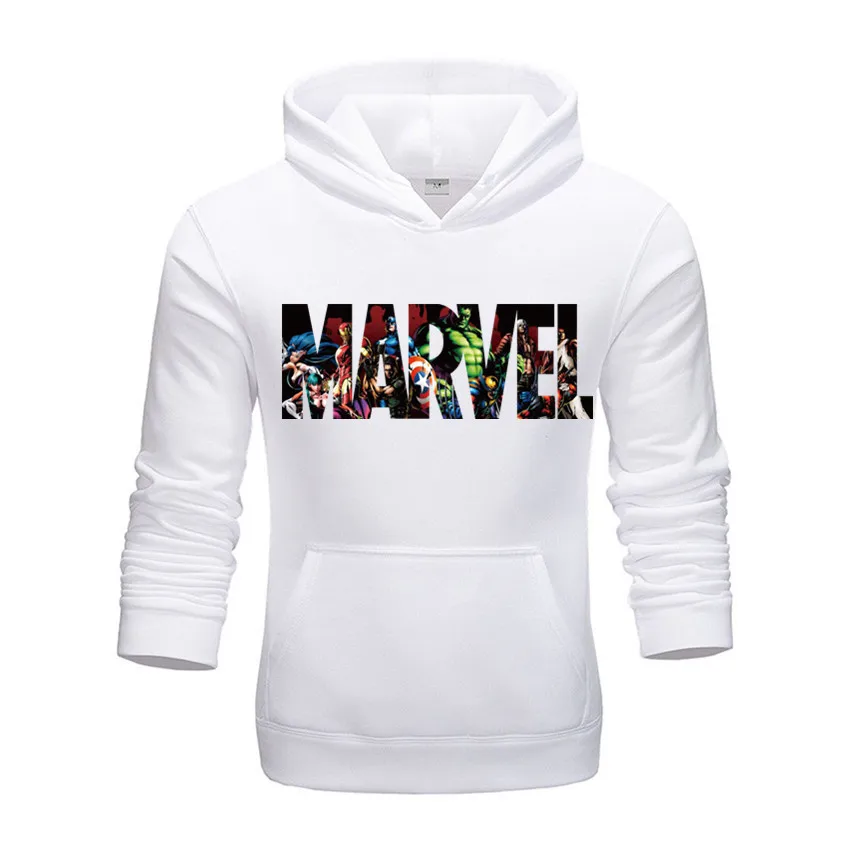 

New paragraph Marvel Hoodies Men High Quality Long Sleeves Casual Sweatshirt Hoodies Color diffuse wei Print Hoodie Tracksuits