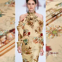 Натуральный шелк тяжелая атласная ткань 40 мм Тяжелая шелковая ткань бутик женское платье рубашка пижамы ткань отличное качество печати