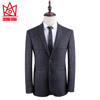 

Crownroad inspirational brand 2020 new spring and autumn men's fashion business leisure high grade suit pinstripe suit coat