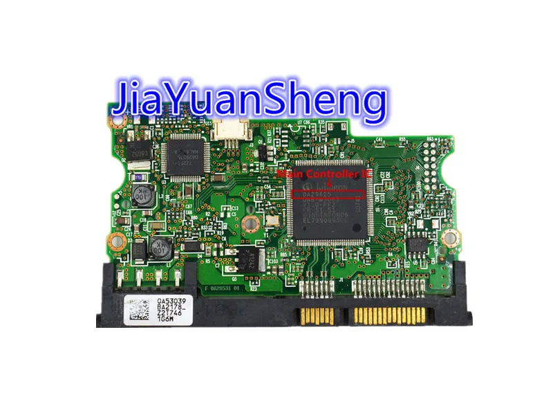Placa de Circuito de Disco Rígido Hitachi b 0a29531 01 f 0a29531 01 Ic: 0a29626 0a29625 Etiqueta Branca: 0a53043 0a53047 0a53039
