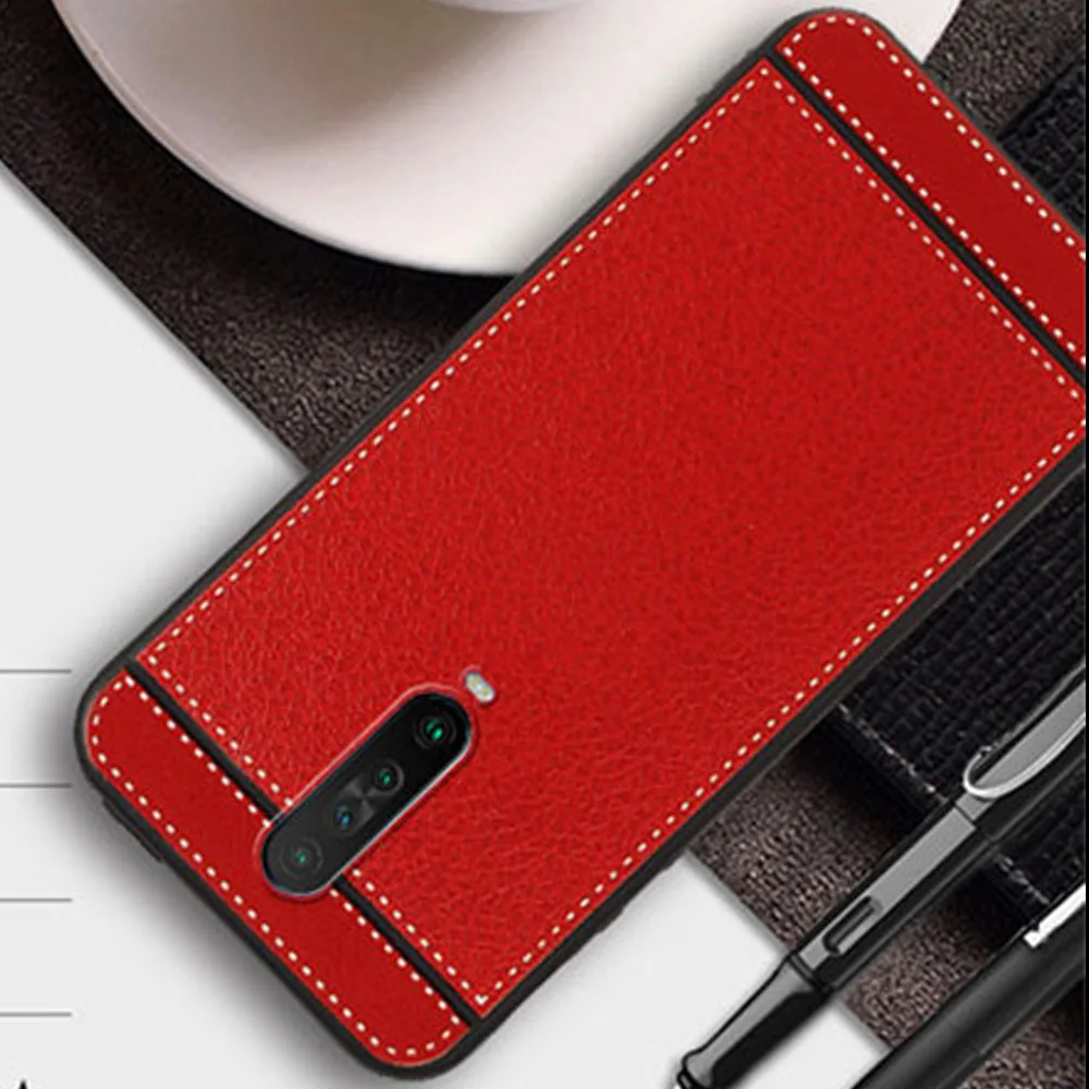 

For Xiaomi Redmi K30 case soft TPU leather texture Slim full body stylish protective case for Redmi K20 Mi 9T pro case fundas