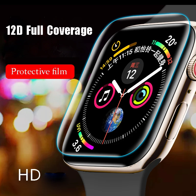 Защитная пленка для apple watch 5 4 44 мм 40 мм iwatch series 5 4 3 2 1 42 мм 38 мм HD Тонкий ремешок для часов apple watch band 3
