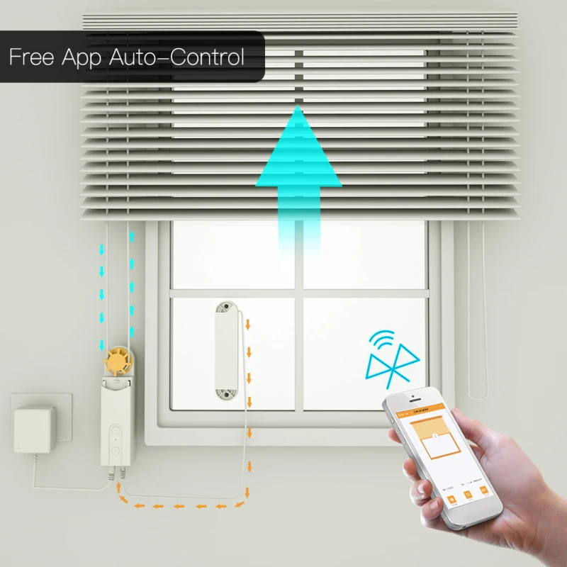 DIY Smart Motorised Chain Roller Blinds Shade Shutter Drive Motor Powered By Solar Panel And Charger Bluetooth APP Control (AU) 4 DIY Smart Motorised Chain Roller Blinds Shade Shutter Drive Motor Powered By Solar Panel And Charger Bluetooth APP Control (AU) 3