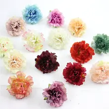 10 шт 5 см Искусственный шелковая Гвоздика цветочного бутона обручальное кольцо DIY Искусственные цветы вечерние свадебные сад вечерние украшения ZM