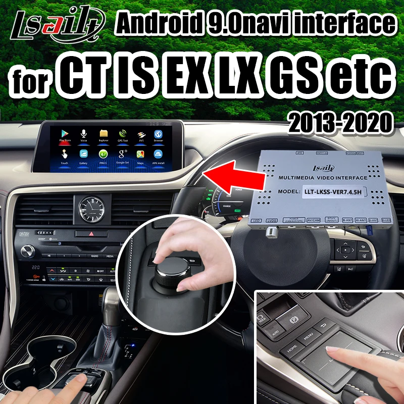 Мультимедийный видеоинтерфейс PX6 4 ГБ GPS CarPlay/Android для NX RX ES CT..2010 2020 с YouTube Netflix wazeby
