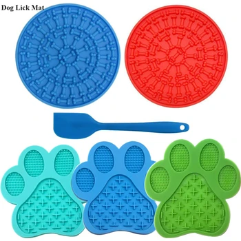 

1pc Silicone Pet Placemat Dog Lick Pad Dog Slow Feeder Mat Pet Puppy Feeding Mats for Bathing Feeding Grooming and Training