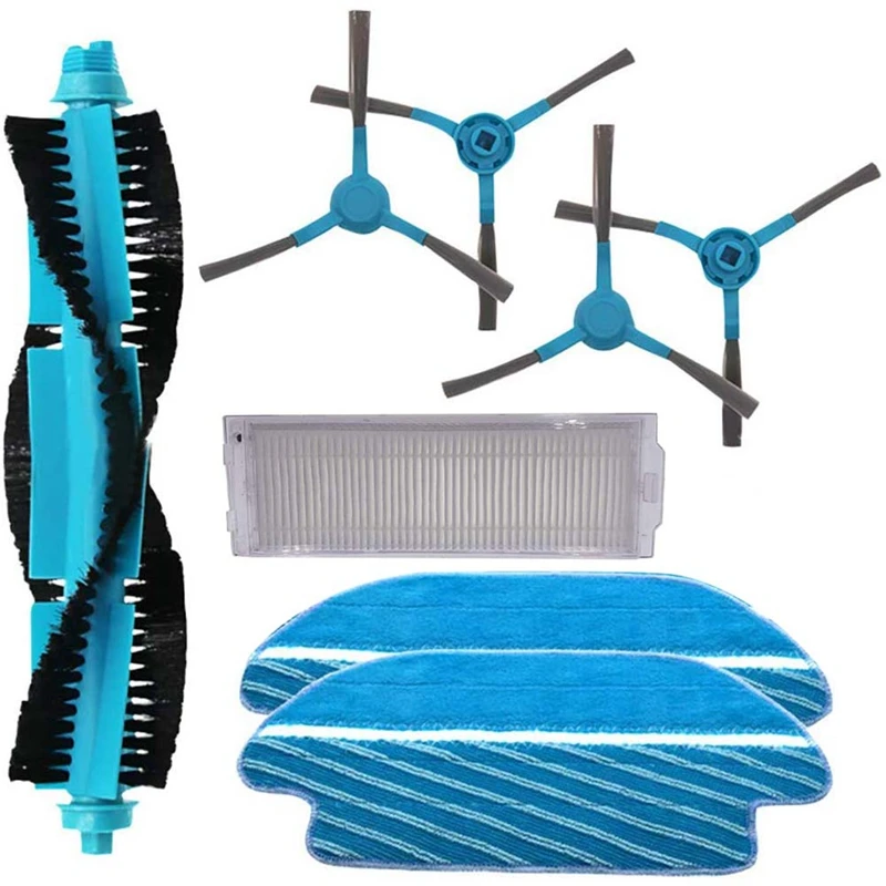 

Robot Vacuum Cleaner Main Brush Side Brush Mop Cloth Filter Kit for Conga 3490 Vacuum Cleaner Parts Home Cleaning Accessories Du